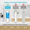 AQUA CREST 836848 Refrigerator Water Filter, Replacement for Fisher & Paykel 862285, 836860, 862284, PS2067635, EFF-6017A, E522, E402, E442, Pack of 3 (Package may vary)