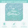 41pcs Teal and Silver Party Supplies ,include 20 Plates, 20 Napkin and 1pcs Tablecloth,Used for Blue Glitter Birthday Party Decoration (blue-green)