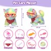 YH YUHUNG Walking Cat Toys for Kids,Remote Control Rainbow Kitty Robot Cat Toy That Can Walks, Meows, and Wag Its Tail, Veterinarian Playset for Kids with Interactive Cat Ages 3 and Up