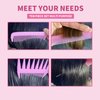 10 Pcs Professional Styling Comb Set - Coarse and Fine Toothed Pick Combs for Hairstyling