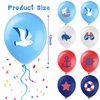 45 Pieces Nautical Balloons Nautical Party Latex Balloons Decorations Anchor Sailboat Decorations for Kids Boys Birthday Baby Shower Party Supplies