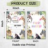 Calling All Party Animals Safari Style Fill-In Birthday Invites(4"x6"), Jungle Animals Birthday Invitations with Envelopes(20-Pack), Birthday Party Supplies for Boys & Girls, Teen, Kids-A01
