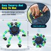 8Pcs Fidget Spinners Glow in The Dark, Fingertip Gyro DIY Deformable Robot Funny Sensory Fidget Toys Decompression Spinner Birthday Gifts Classroom Prizes Party Favors for Kids Adults
