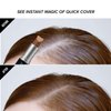 RED by Kiss Quick Cover Root Touch Up Stick Type 2PCS Water-Resistant Temporary Gray Concealer Cover Up Brush for Hair and Beard (Medium Brown)