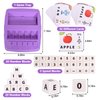 Matching Letter Games for Kids Ages 4-8,Learning & Education Toys for Preschool Boys Girls Spelling/Reading/Math Learning/Word Recognition,Birthday Gifts Educational Toys for Kindergarten Kids, Purple