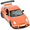 KiNSMART Porsche 911 GT3 RS SetOf4 1:36 Scale 5" Die Cast Model Toy Super Sports Car White/Orange/Silver/Black