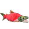 FRANKIEZHOU Simulation Sockeye Salmon Plush-Red 15",Soft Fish Stuffed Animal,Cuddly Toys,Children's Day Gifts for Kids,Girls Stuff