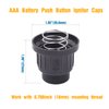 Timsec AAA Battery Push Button Ignitor Caps, 2Pcs Igniter Replacement Caps with Springs for Gas Fire Pit, BBQ, Grill, Barbecue Spark Generator, with 0.708inch (18mm) mounting Thread
