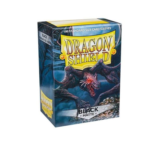 Dragon Shield Matte Black Standard Size 100 ct Card Sleeves Individual Pack