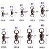 Ball Bearing Swivels Fishing Barrel Swivel, 20pcs Swivels Fishing Tackle High Strength Fishing Swivels Stainless Steel Solid Welded Ring Fishing Leader Lures Connectors for Salwater Freshwate Fishing