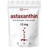Astaxanthin 12mg, 120 Softgels, 4 Month Supply | Premium Astaxanthin Antioxidant Supplements | Fresh Microalgae Source | Supports Eye, Joint, Internal Circulation, Skin Health & Natural Tanning