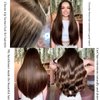 I Tip Human Hair Extensions,100 Strands/Pack Pre Bonded Keratin Stick In Hair Extensions #4 Medium Brown 1g/Strand 100G 18inch Human Hair Fusion I Tip Extensions