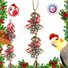 Bonka Bird Toys 1542 Duo Christmas Tree Festive Vine Chew Shred Parrot Cage Toy, Conure, Parakeet, Caique, and Similar Breed Sizes