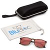 BluBloc Titan FL41 Blue Light Blocking Glasses For Men - Migraine Relief and Light Sensitivity