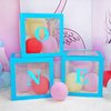 Blue One Boxes for 1st Birthday, One Balloon Box With 20 Balloons, Baby Girl First Birthday Decorations, 1st Birthday Party Decorations Boy, Anniversary Photoshoot Props Backdrop. (Blue)