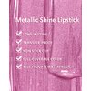 MAKI YIKA Pink Lipstick for Women Metallic Lipsticks Glitter Long Lasting Lipstick No Smudge No Transfer Liquid Lip Gloss (BR012 Paradise)