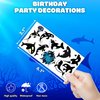 100 PCS Orca Whale Birthday Party Decorations Favors Supplies Sea Ocean Killer Whale Temporary Tattoos Stickers for Girls Boys Cute Gifts School Prizes Rewards