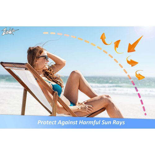 Zinka Sunny Days Personal Pack - SPF 30/50 - UVA & UVB Sunscreen Protection for Face, Body, Lips - Water Resistant, Oil Free, No Parabens (Nosecoat, Lotion, Face Stick, Lip Balm)