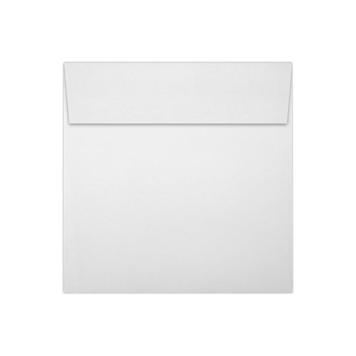 LUXPaper Square Invitation Envelopes | Peel & Press | 5" x 5" | Bright White | 70lb. Text | 50 Qty