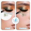 Molain 150 Pcs Eyeshadow Shields, Lint Free Eyeshadow Stencil Gel Pad Under Patches, Prevent Makeup Residue Eye Shadow Makeup Patches for Eyelash Extensions, Eyeliner, Lip and Tinting Makeup