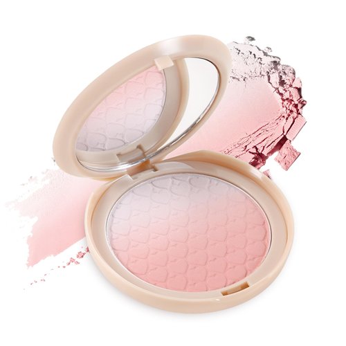 GEUUFEA Powder Blush Palette, Blendable Matte Blush Powder for Cheeks, Shape, Contour & Highlight Face for a Naturally Glowing Finish