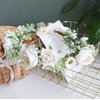 Trepveter Girl Flower Crown Floral Crown Wedding Flower Headband Floral Headpiece Halo Boho Maternity Photo Props Wedding Party Prom White