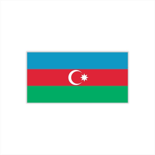 Womaha 30 Temporary Azerbaijan Flag Tattoos Fans Face Tattoo Stickers for Adults Kids Group Activity Props