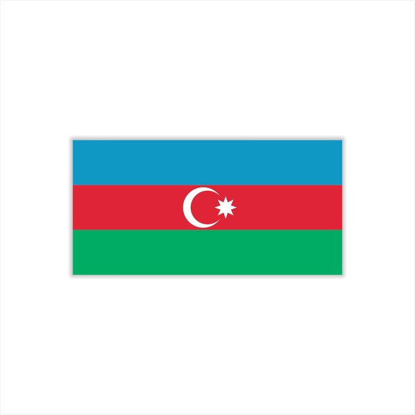 Womaha 30 Temporary Azerbaijan Flag Tattoos Fans Face Tattoo Stickers for Adults Kids Group Activity Props
