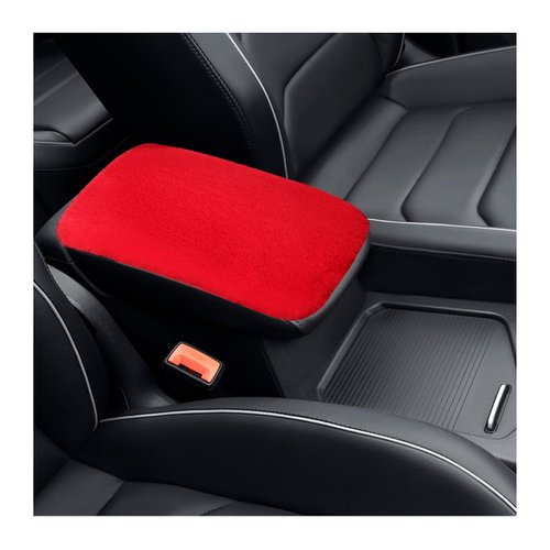 Augeny Fluffy Car Armrest Cover, Soft Short Plush Auto Center Console Cover Pad Warm in Winter, F...