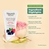 Nourish Organic Face Lotion, Rosewater Acai + Argan – Lightweight Moisturizer for Face with Aloe Vera, Shea Butter & Vitamin C, 1.7 Oz + Washable Cotton Round