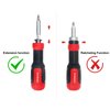 SHARDEN Multi Screwdriver 13-in-1 Screw Driver Adjustable Screwdriver Set Multitool All in One with Torx Security, Flat Head, Phillips, Hex, Square and 1/4 Nut Driver