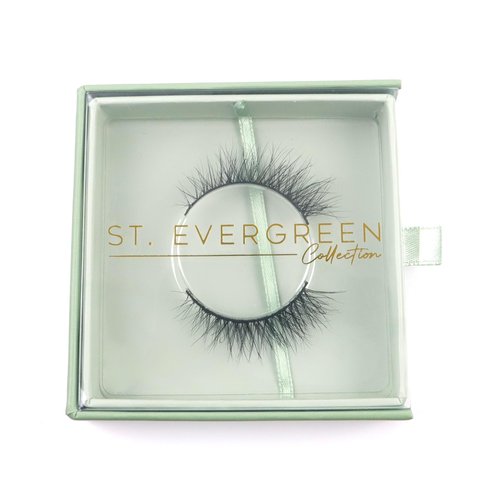 ST. EVERGREEN COLLECTION REAL MINK STRIP LASHES (WISPY LITE) | RESUABLE | LIGHTWEIGHT NATURAL LOOKING | LUXURIOUS | EASY TO USE