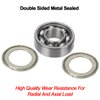 20 Pack 608 ZZ Ball Bearing, Bearing Steel & Double Iron Sealed Miniature Deep Groove 608 zz Bearings for Skateboards, Inline Skates, Scooters, Roller Blade Skates & Long Boards (8mm x 22mm x 7mm)