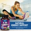 B Complex Vitamins with Vitamin C & Folic Acid - Dietary Supplement for Energy, Immune, & Brain Support - Nature's Super B Vitamin Complex for Women and Men, Made with Folate - 60 Vegetarian Capsules