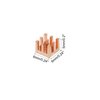 MECCANIXITY Copper Heatsink 6x6x5mm with Self Adhesive for IC Chipset Cooler Pack of 5