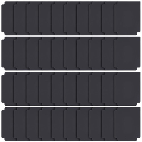 CRASPIRE Trading Card Dividers Black Card Separator Card Sorting Tray Plastic Card Dividers Board Game Card Separator Card Deck Box Dividers for Game Organizer Storage 40sheets 2.75 x 3.7 Inch