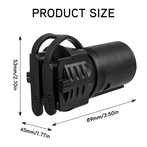 FajerminArt Trailer Light Adapter,Trailer Plug Adapter 7 Pin to 4 Pin/5 Pin Connector, 12V Trailer Tow Hitch Adaptor 7 Poles Flat Blade to 4 Round PIN and 5 Round PIN 2-in-1, Weatherproof