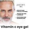 Bacchus Men Vitamin C Eye Gel, Reduce Dark Circles, Spots and Eye Puffiness - Anti Aging Treatment Nourishes, Revitalizes, Soothes, and Refreshes the Look of Your Eye Area | Made in USA | 0.5 oz