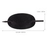 LALAFINA 3Pcs Leather Hair Barrette with Stick Oval Shape Hair Pins Hairpin Ponytail Holders Hair Stick Headdress Hair Styling Stick for Women Girls (Black)