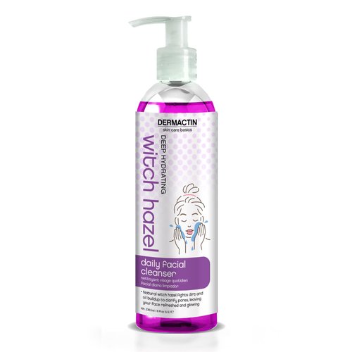 Dermactin-TS Witch Hazel Daily Exfoliating Facial Cleanser 8 Ounce