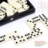 ERLLE Dominos Set Game. Premium Classic 28 Pieces Double Six Domino. Durable Leather Box. Kids, Boys, Girls, Party Favors and Anytime Use. Duoble 6 Dominoes.(PVC Edition)