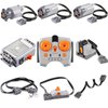 9-in-1 Motor Kit Compatible with Lego: Power Functions Technic Remote Control Set with Battery Box Engine Parts Motor Controller Steering Servo Motor Building Block Motor Gears Starter (9 in 1 Set)