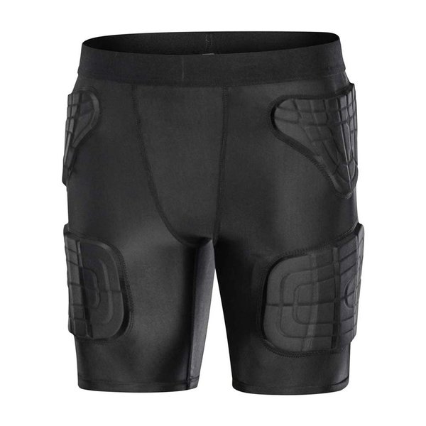 Topeter Football Underwear, Basketball Thigh Hip Pads for Paintball, Football, Ice Skating, Volleyball with Protector Gear for Kids (YL, Black)