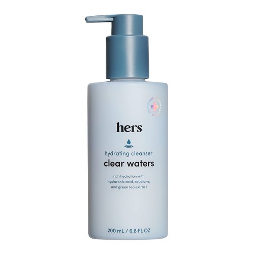 hers Clear Waters Hydrating Cleanser - Squalane Cleanser Face Wash Made for All Skin Types - Supp...
