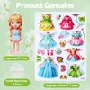Magnetic Dress Up Dolls,Paper Dolls for Girls Ages 4-10,DIY Princess Magnetic Dress-Up Doll Pretend Play Set for Birthday (Lea)