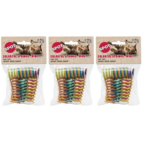 SPOT 2515 10PK Color SPR Cat Toy - Quantity 33