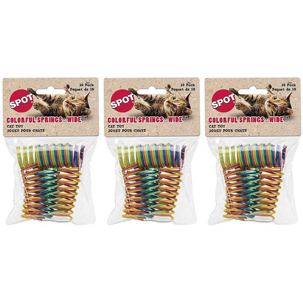 SPOT 2515 10PK Color SPR Cat Toy - Quantity 33