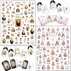 God Jesus Nail Art Stickers, Angel Christ Virgin Maria Love Cupid Flowers Nail Art Decals, Holographic 3D Angel Self-Adhesive Nail Sticker Design for Women Girls Manicure Charms Decorations