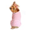 DOGGIE DESIGN Sweet Dreams Thermal Pajamas for Dogs, Pink, Medium