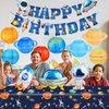 Space Themed Party Decorations Includes Outer Planet Paper Lanterns Space Party Banner Tablecloth Garland Outer Space Birthday Supplies Solar System Galaxy Planets Astronaut Rocket Party Decor